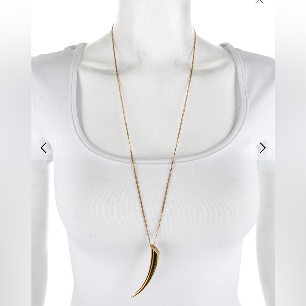 Michael Kors Long Horn Pendant Necklace - Picture 2 of 5